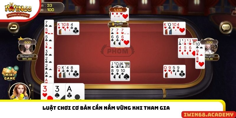 Luật chơi cơ bản cần nắm vững khi tham gia