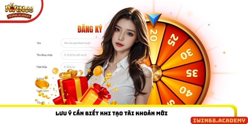 Lưu ý cần biết khi tạo tài khoản mới